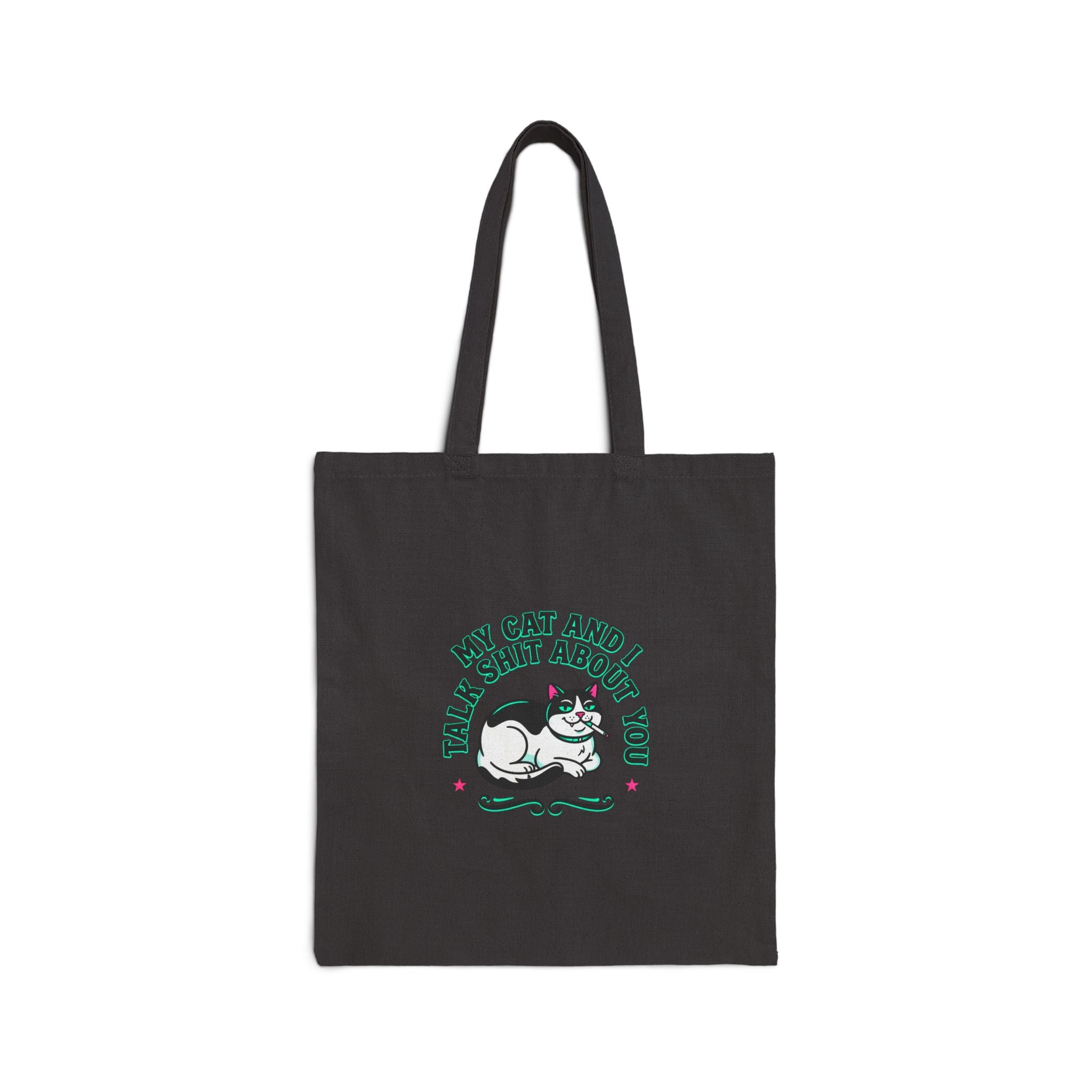 Talk My Cat and I Tote Bag | funny cat, meme cat