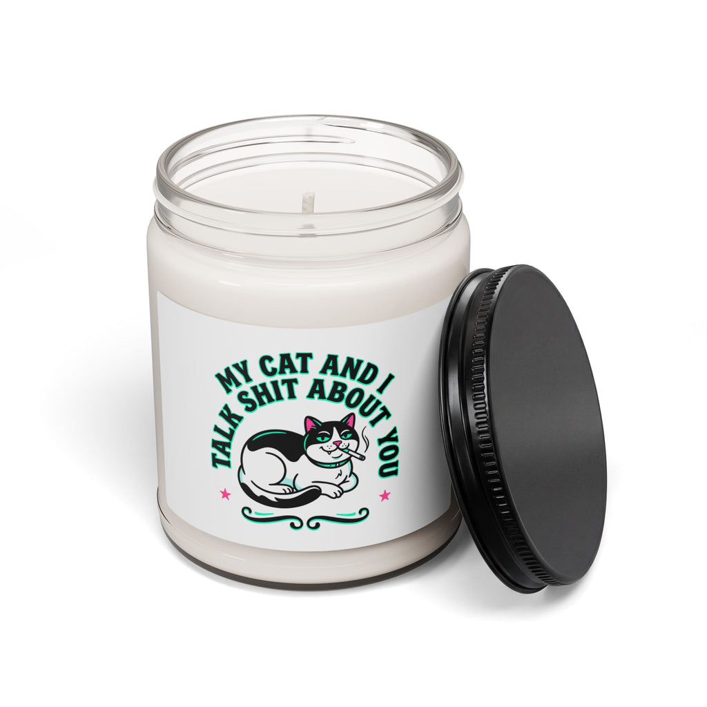 Funny Cat Quote Candle | Scented Soy Candle, 9oz | Witchy Cat, Meme Cat