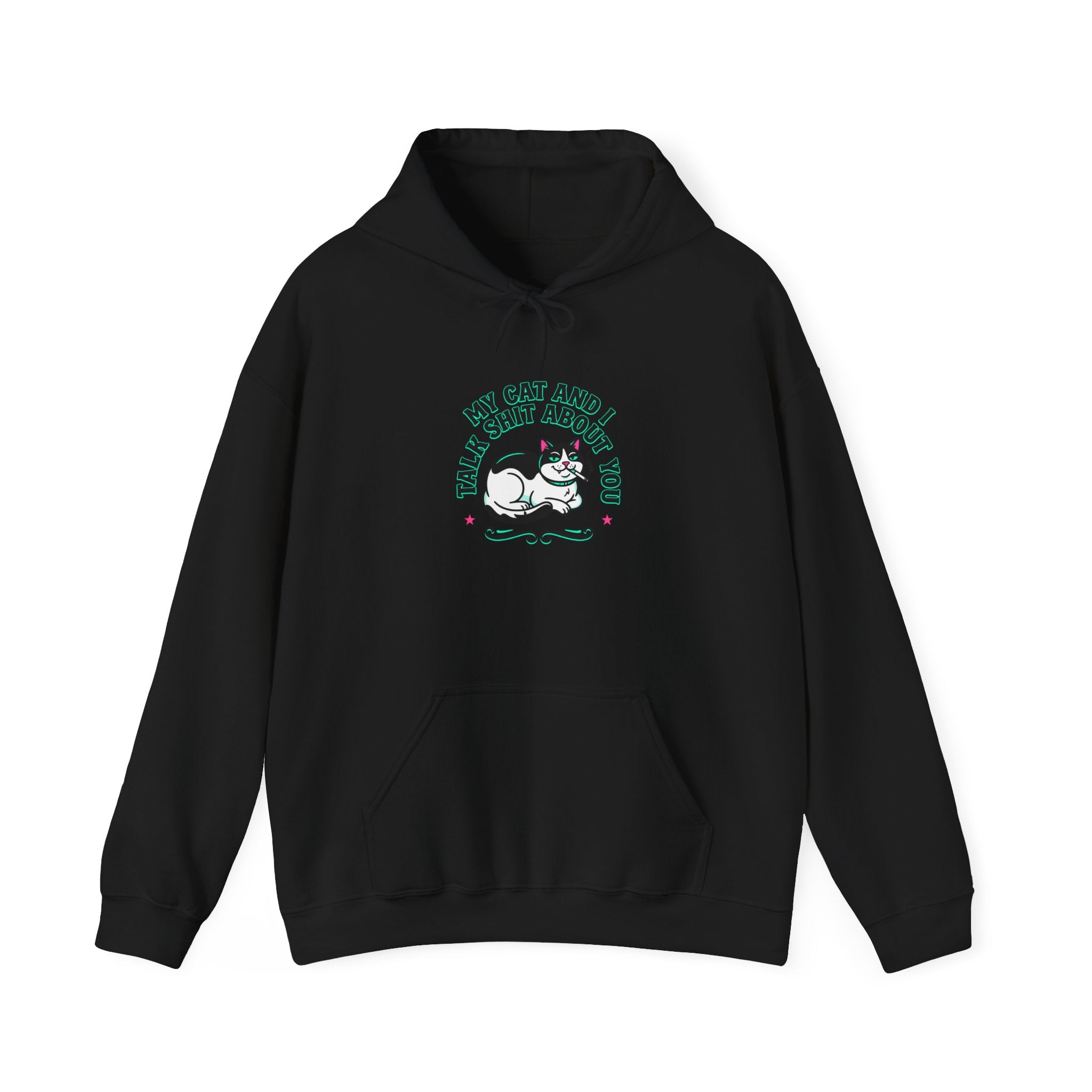 Talks My Cat and I Shit About You Hoodie | funny cat shirt, meme cat