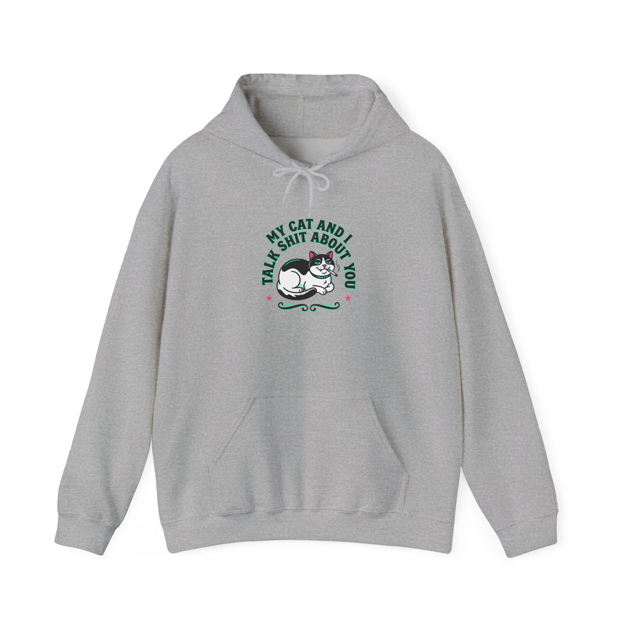 Talks My Cat and I Shit About You Hoodie | funny cat shirt, meme cat