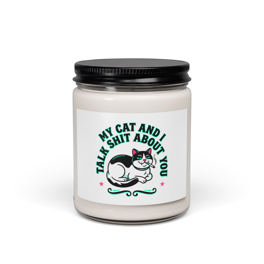 Funny Cat Quote Candle | Scented Soy Candle, 9oz | Witchy Cat, Meme Cat
