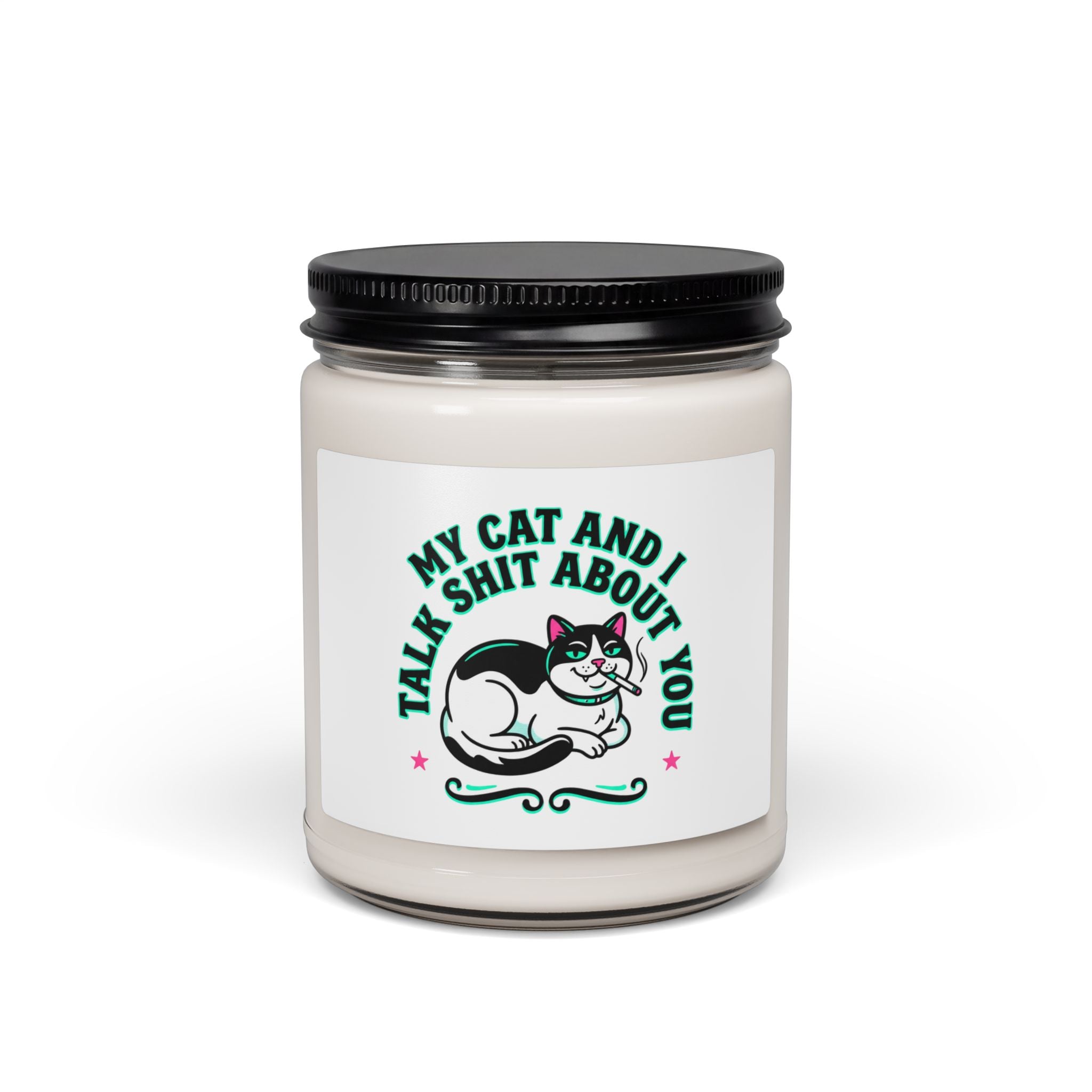 Funny Cat Quote Candle | Scented Soy Candle, 9oz | Witchy Cat, Meme Cat