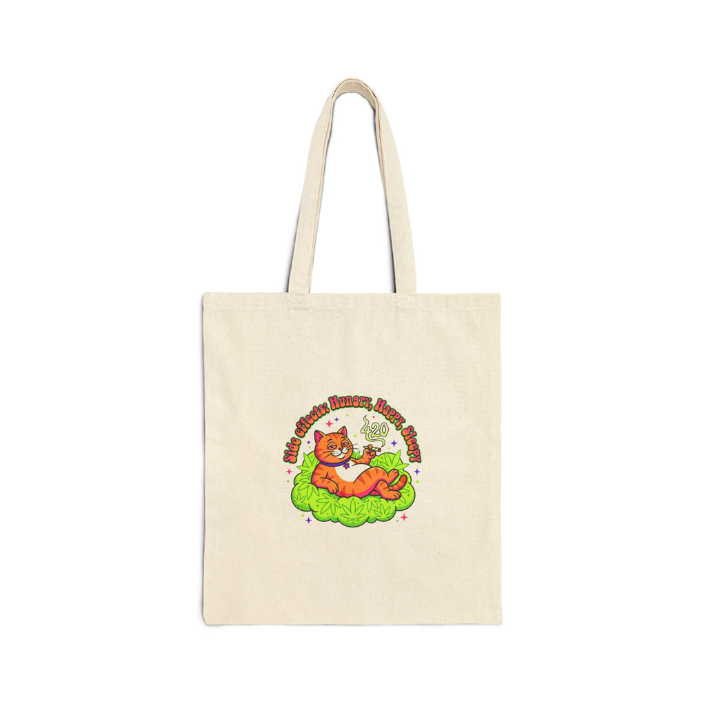 Chill Kitty on a Cloud Tote | 420 cannabis, stoner humor